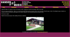 Desktop Screenshot of hansonpromusic.com