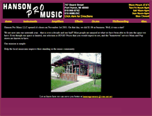 Tablet Screenshot of hansonpromusic.com